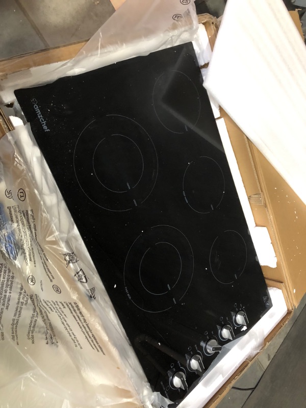 Photo 9 of ***USED - LIKELY MISSING PARTS - UNABLE TO VERIFY FUNCTIONALITY***
AMZCHEF Electric Cooktop 36" Built-in Electric Stove Burner