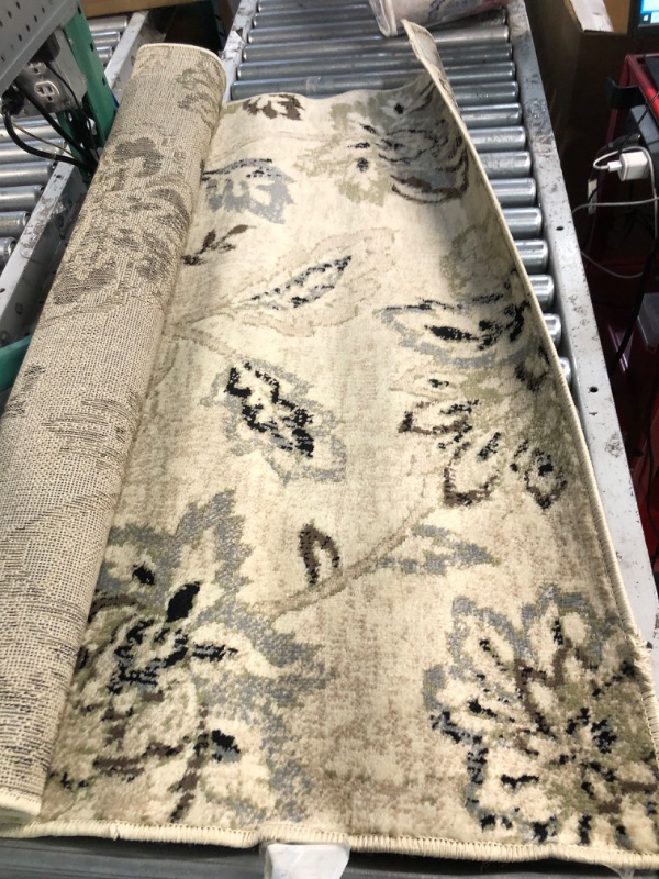 Photo 2 of ***USED - DIRTY - NO PACKAGING***
SUPERIOR Jacobean Beige 4 Ft. X 6 Ft. Oversized Floral Polypropylene Area Rug