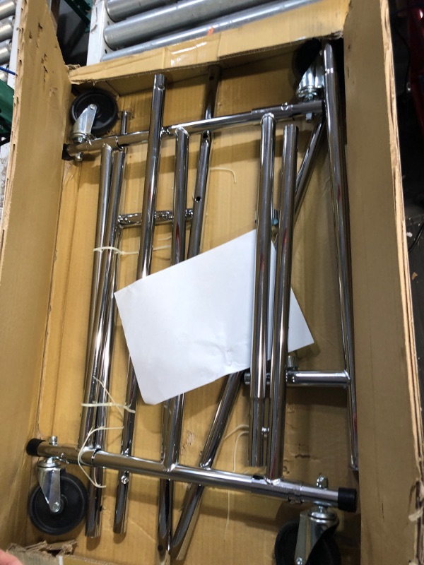 Photo 1 of Tatkraft Drogo Heavy Duty Clothes Rack on Wheels, 220lb Load