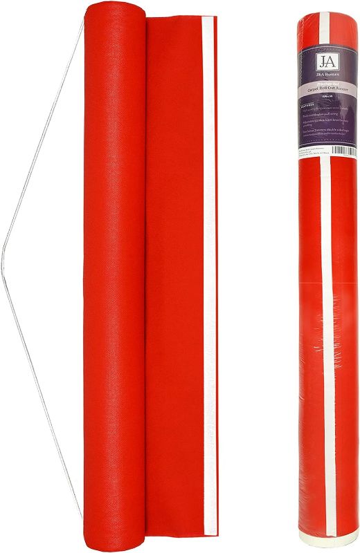 Photo 1 of (READ FULL POST) Red Aisle Runner (3x50 FT) — Hollywood Wedding Disposable Carpet for Indoor Outdoor Party Prom Special Event — Includes Pull String and Double-Sided Adhesive Tape
