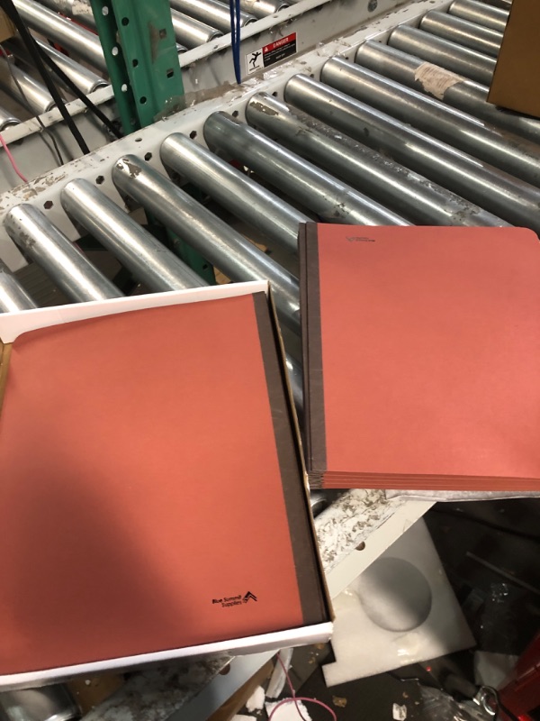 Photo 4 of 10 Letter Size Red Classification Folders - 1 Divider - 2 Inch Tyvek Expansions - Durable 2 Prongs Designed to Organize Standard Medical Files, Office Reports - Letter Size, Red Brick Color, 10 Pack