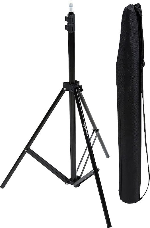 Photo 1 of Amazon Basics Aluminum Light Photography Tripod Stand with Case 