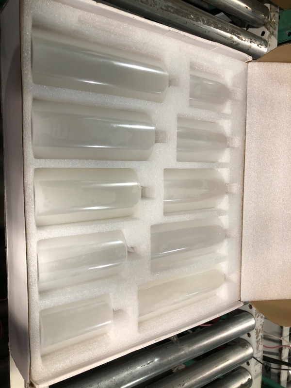 Photo 1 of (READ FULL POST) White Flameless Candles Set 10 Pack Flicker LED Candles D 3" H 4" 5" 6" 7" 8"