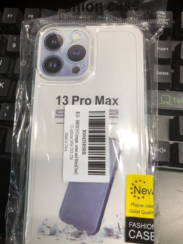 Photo 1 of BRINCH Compatible with iPhone 13 Pro Max 6.7 Case CLEAR