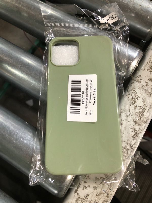 Photo 2 of ibeacos Solid-Color Case for iPhone 12 Pro 6.1 inches GREEN