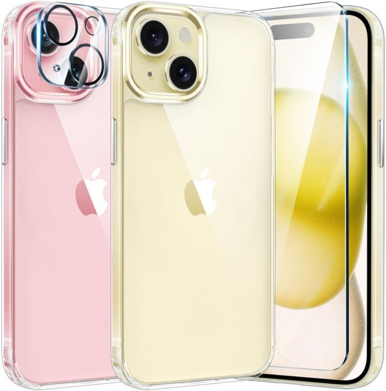 Photo 1 of FNTCASE for iPhone 15 Plus Case: [Anti-Yellowing] [Military-Grade Drop Protection] Anti-Scratch Shockproof 