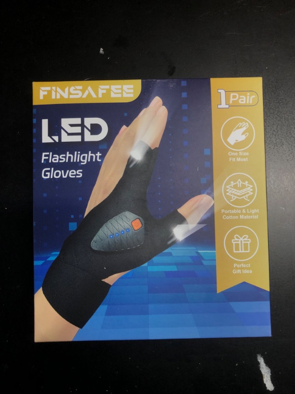 Photo 1 of **NON-REFUNDABLE-BUNDLE OF 2!!**
FINSAFEE Father's Day Gifts, Rechargeable LED Flashlight Gloves