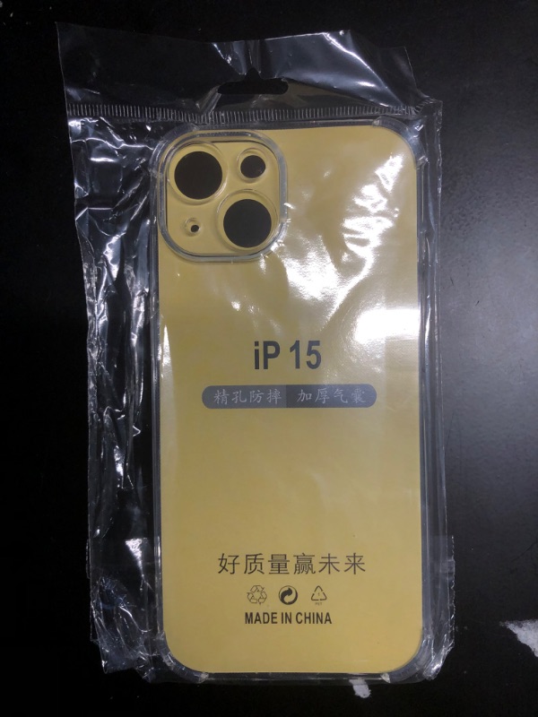 Photo 1 of BRINCH Compatible with iPhone 15 Case, Slim Transparent Military-Grade Shock Protection