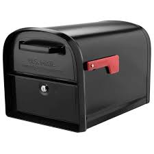 Photo 1 of Architectural Mailboxes Post Mount Multiple Colors/Finishes Metal Large Lockable Mailbox
