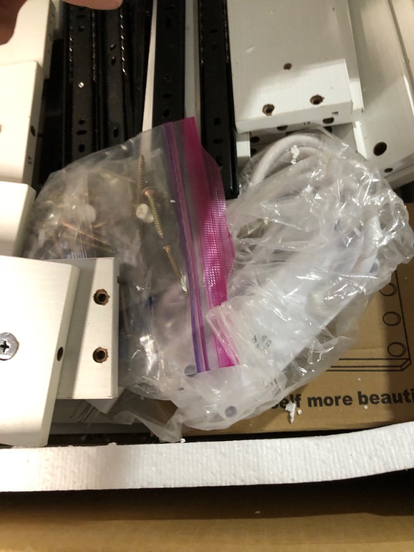 Photo 1 of Vanity Desk with LED Lighted Mirror White (Vanity Set T07)