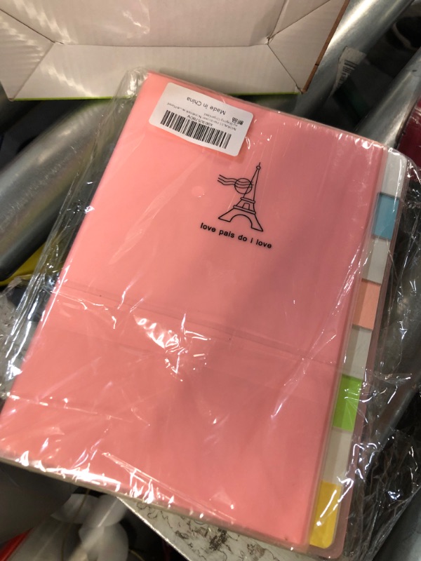 Photo 1 of MORALES Hardcover Notebook with Tabs A5 8 Subject 3 Pack Notebook College Ruled Composition Notebook Great for Office Planning Staying Organized