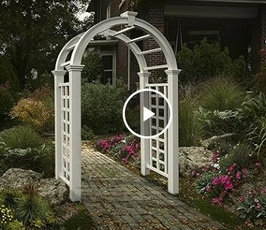 Photo 9 of (READ FULL POST) Nantucket Deluxe 60"W x 94"H Vinyl Arbor
