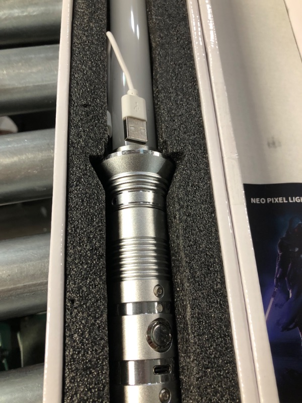 Photo 4 of HOCET Star Wars Neo Realistic Pixel Lightsaber (Silver)