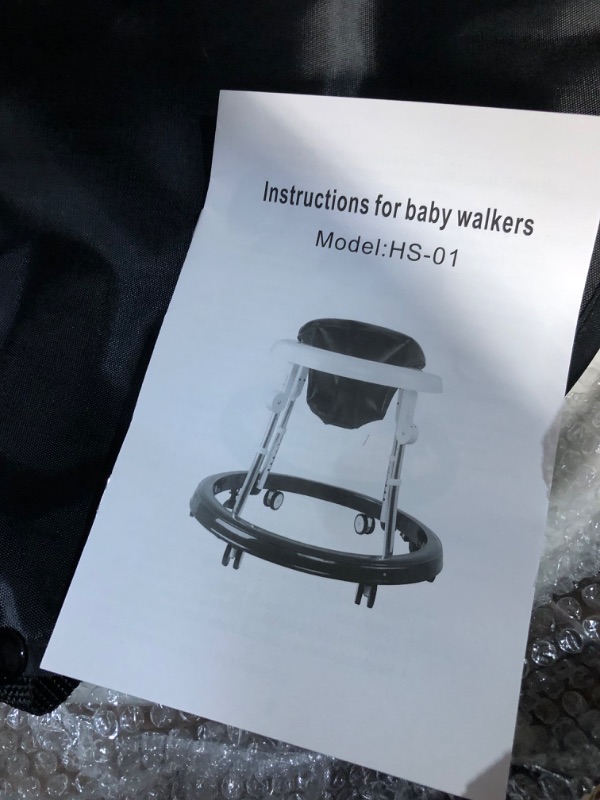 Photo 2 of Baby Walker with Wheels, Activity Center, Black