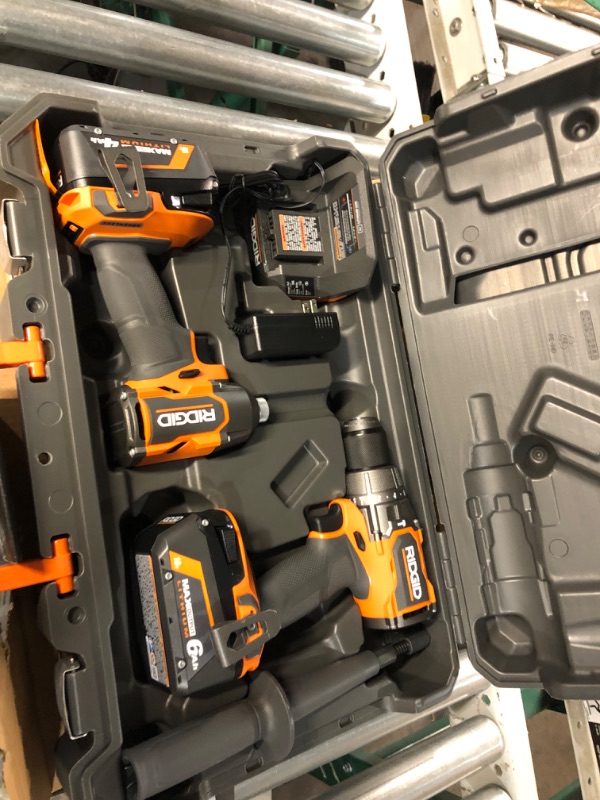 Photo 2 of RIDGID 18V Brushless 2-Tool Combo Kit 