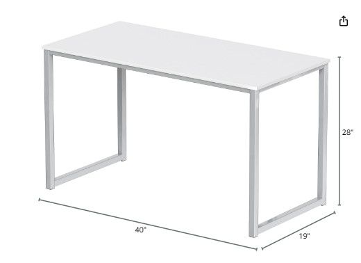 Photo 5 of (READ FULL POST) SHW Home Office 40-Inch Computer Desk, White
