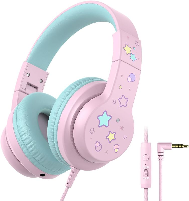 Photo 1 of iClever Kids Headphones for School/Travel Foldable 3.5mm Wired Headphones