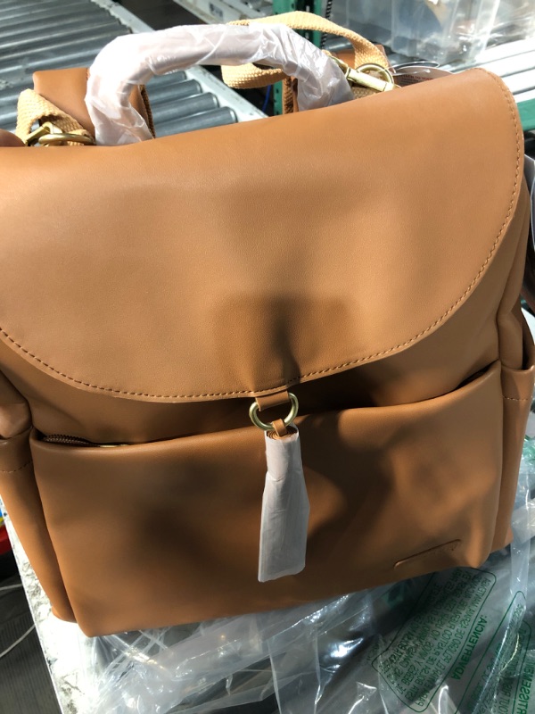 Photo 1 of Skip Hop Diaper Bag Backpack, Greenwich Vari, Toffee Greenwich Toffee