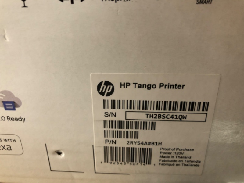 Photo 1 of **Parts only see notes**
HP - Tango Wireless Instant Ink Ready Inkjet Printer - Wisp Gray