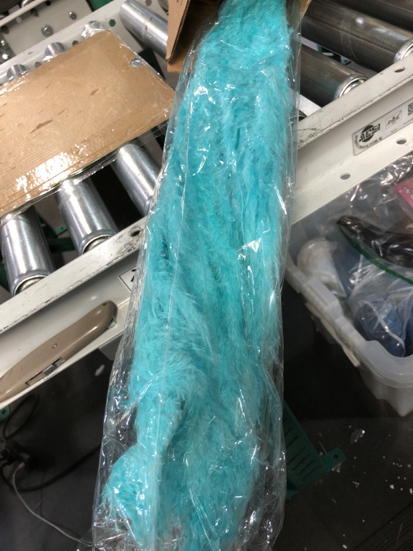 Photo 1 of Blue Teal Pampas Grass Decor Tall, (80cm) Natural Teal