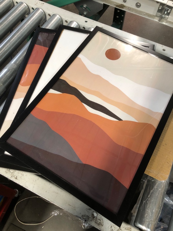 Photo 1 of **read notes***Black 12x19 Picture Frame Set of 3, High Transparent Frame