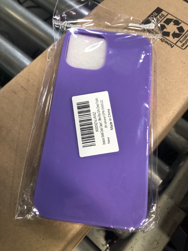 Photo 2 of  Clear Series Case for iPhone 12 & iPhone 12 Pro - PURPLE 