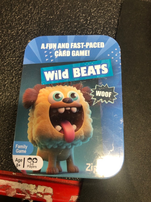 Photo 3 of Card Game for Wild Beats, Party Board Games, Travel Games, Gift in a Collectible Storage Tin for 3-8 Players, Makes a Great Toy for Kids, Family, or Adults Game