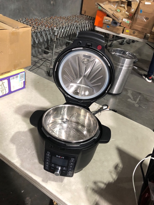 Photo 10 of ***DAMAGED - SEE COMMENTS***
Instant Pot Duo Crisp Ultimate Lid, 13-in-1 Air Fryer and Pressure Cooker Combo, Sauté, Slow Cook, Bake, Steam, 