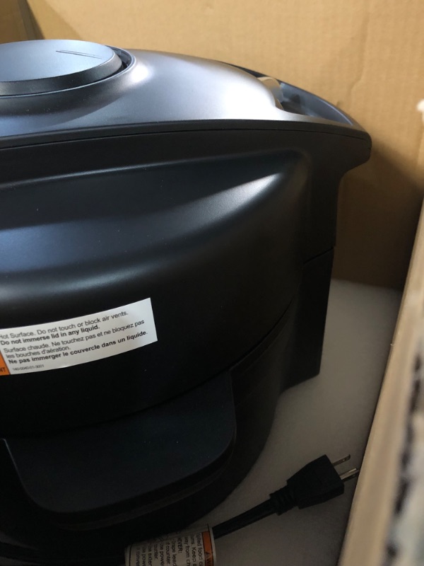 Photo 2 of ***DAMAGED - SEE COMMENTS***
Instant Pot Duo Crisp Ultimate Lid, 13-in-1 Air Fryer and Pressure Cooker Combo, Sauté, Slow Cook, Bake, Steam, 