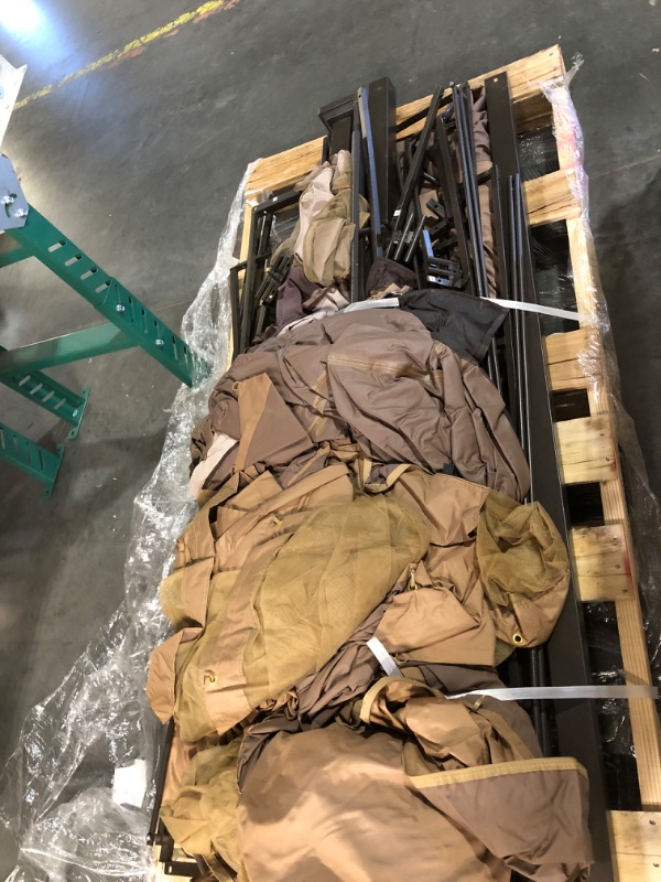 Photo 1 of *PARTS ONLY READ NOTES* 10' X 12' Hardtop Gazebo, Aluminum Metal Gazebo with, Brown Brown 10'×12'