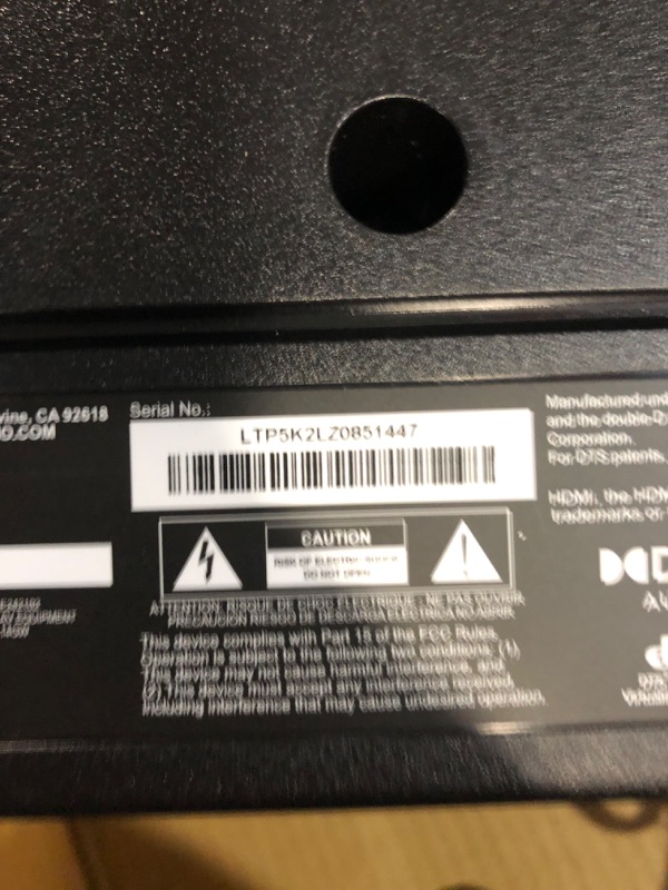 Photo 3 of **missing remote** VIZIO 24-inch D-Series FHD LED Smart TV w/Bluetooth Headphone Capable, AMD FreeSync & Alexa Compatibility