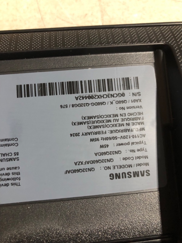 Photo 3 of ***NONREFUNDABLE - NOT FUNCTIONAL - FOR PARTS ONLY - SEE COMMENTS***
SAMSUNG 32-Inch Class QLED 4K Q60C Series Quantum HDR, Dual LED, Object Tracking Sound Lite, Q-Symphony