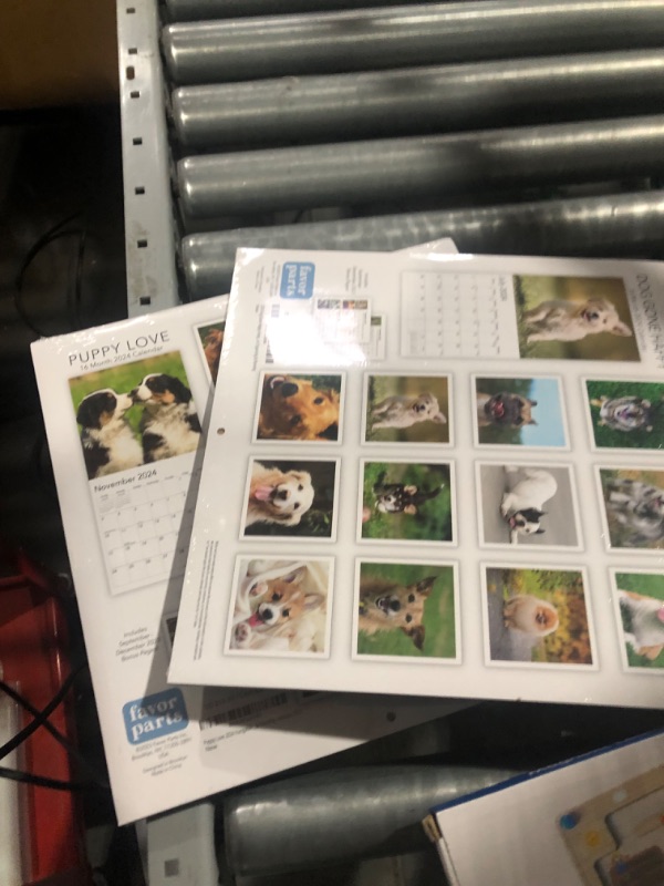 Photo 3 of 2024 Dog Gone Happy Hangable Wall Calendar - 12" x 12” - Smiling Cute Funny Puppies Photo Gift - Sturdy Thick Puppy Dogs Photography - Large Full Page 16 Months for Organizing & Planning (2-pack)