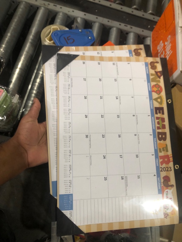 Photo 3 of 2024 Calendar Doodle Large Desk Calendar Wall Calendar Monthly Desktop 17"X 12" Calendar Desk Planner Pad Paper Calendar December 2023 - December 2024, Planning and Organizing Home, School, Office Doodle 17"x12" (2-pack)