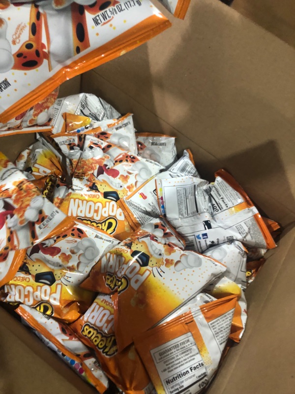 Photo 1 of Cheetos Popcorn, Cheddar, 0.625oz Bags (40 Pack), 40 count Cheetos Popcorn Cheddar