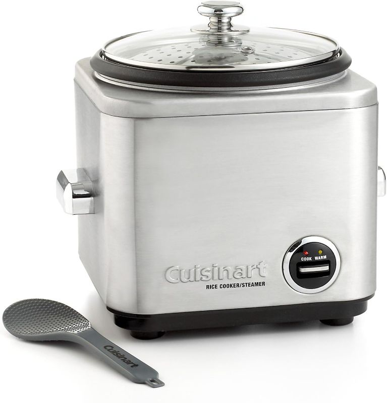 Photo 1 of ***PARTS ONLY/NON-RETURNABLE*MISSING COOKING BOWL***
Cuisinart 8-Cup Rice Cooker, Stainless Steel 