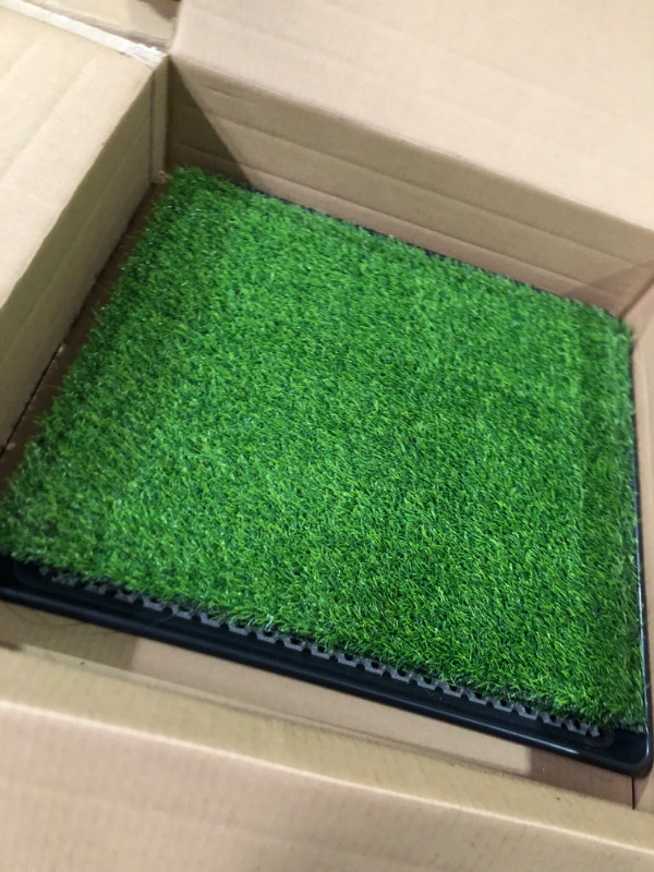 Photo 3 of (READ FULL POST) PETMAKER Artificial Grass Puppy Pad for Dogs and Small Pets Collection – Portable Training Pad with Tray – Dog Housebreaking Supplies Medium 3-Layer System