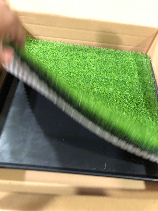 Photo 2 of (READ FULL POST) PETMAKER Artificial Grass Puppy Pad for Dogs and Small Pets Collection – Portable Training Pad with Tray – Dog Housebreaking Supplies Medium 3-Layer System