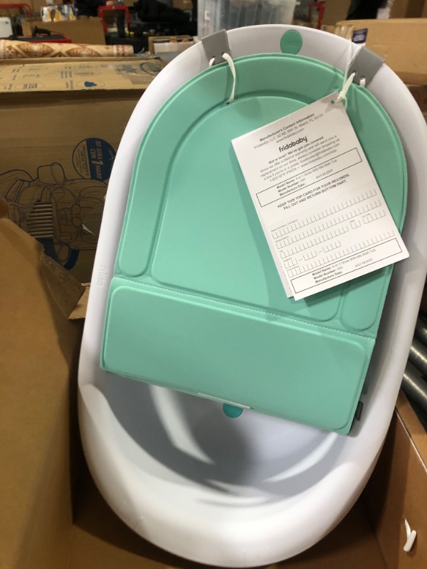 Photo 3 of 4-in-1 Grow-with-Me Bath Tub by Frida Baby Transforms Infant Bathtub to Toddler Bath Seat with Backrest for Assisted Sitting in Tub