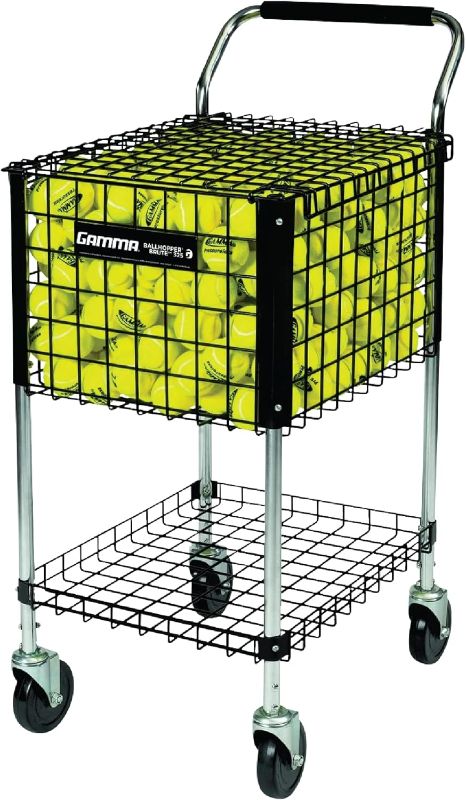 Photo 1 of (READ FULL POST) Gamma Sports Premium Tennis Teaching and Travel Carts - Unique Sports Equipment, Large Ball Capacity, Heavy Duty Designs, Ideal Training Court Accessories
