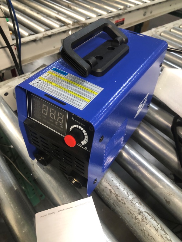 Photo 2 of S7 250A 110/220V MMA Welder - ARC/Lift TIG Welding Machine with Digital Display LCD, Hot Start, Electrode Holder, Work Clamp, Input Power Adapter Cable