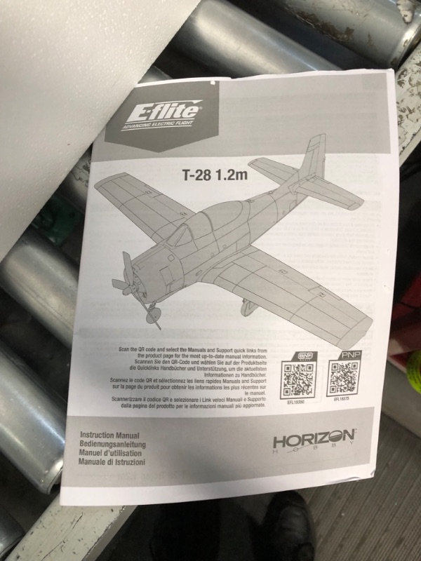 Photo 2 of ***USED - NO REMOTE, BATTERIES, OR CHARGER - UNABLE TO TEST***
E-flite RC Airplane T-28 Trojan 1.2m BNF Basic Transmitter Battery and Charger Not Included with Smart EFL18350