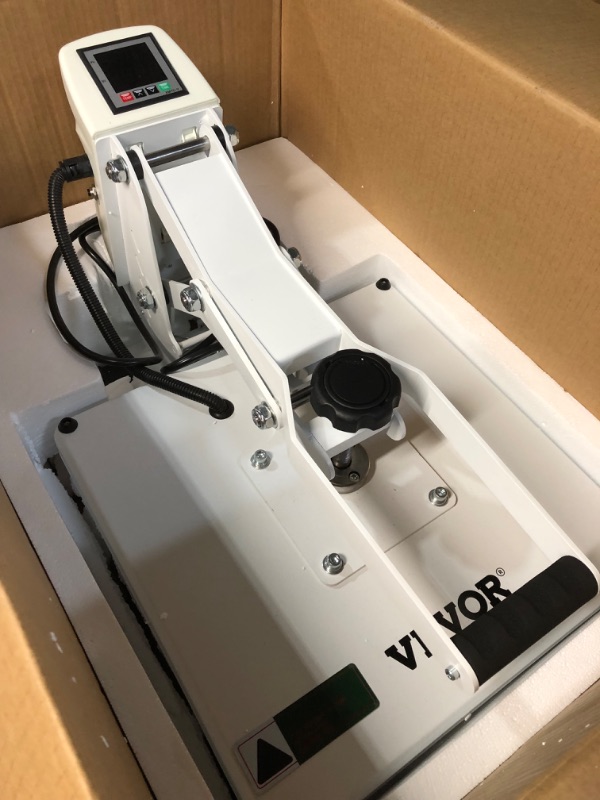 Photo 2 of (READ FULL POST) VEVOR Heat Press, 15x15 Heat Press Machine, Fast Heating, High Pressure Heat Press Machine for T-Shirt, White