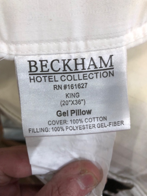 Photo 3 of **SEE NOTES**
Beckham Hotel Collection Bed Pillows for Sleeping - King Size, Set of 2 - Soft, Cooling, Luxury Gel Pillow for Back, Stomach or Side Sleepers