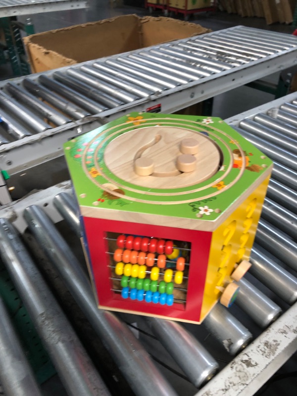 Photo 3 of ***USED - LIKELY MISSING PARTS***
Farm Animal Activity Cube, 9-in-1 Wooden Montessori Toddler Toys, 15 x 13 x 10 inches