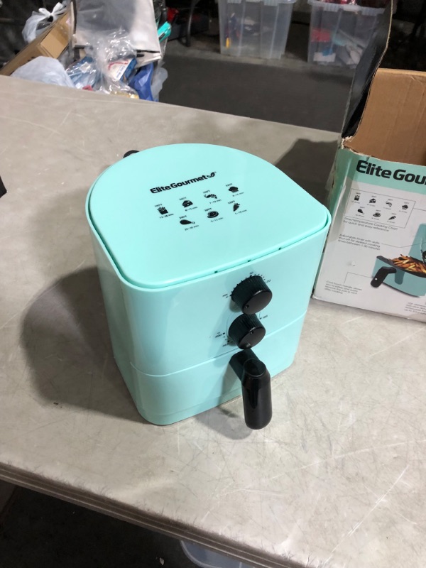 Photo 5 of ***USED - LIKELY MISSING PARTS - UNABLE TO VERIFY FUNCTIONALITY***
Elite Gourmet EAF-3218BL Personal Compact Space Saving Electric Hot Air Fryer