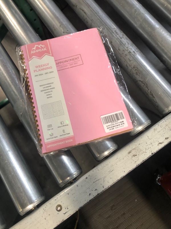 Photo 2 of Appointment Book 2024, Daily Weekly and Monthly Planner Jan.2024-Dec.2024, Hourly Planner - Pink(A5, 5.5"x8.5") 