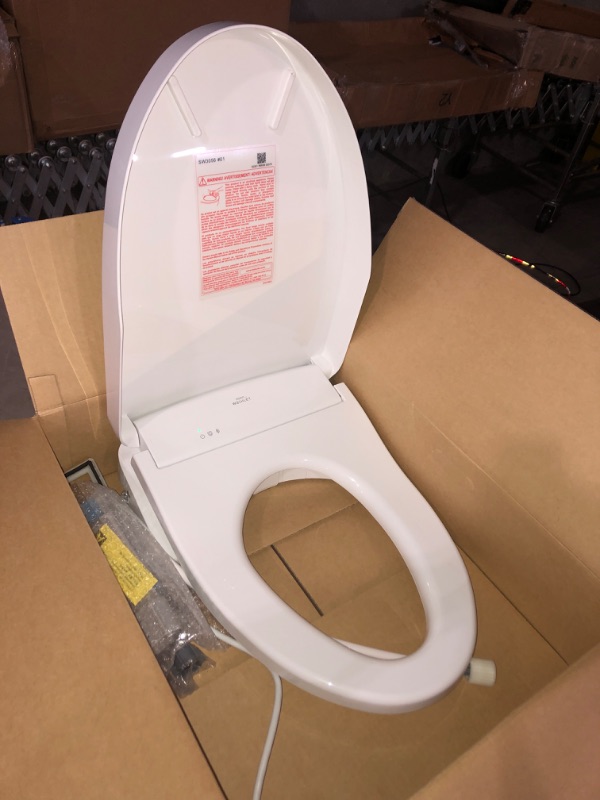 Photo 2 of (READ FULL POST) TOTO SW3036R#01 WASHLET K300 Electronic Bidet Toilet Seat, Cotton White
