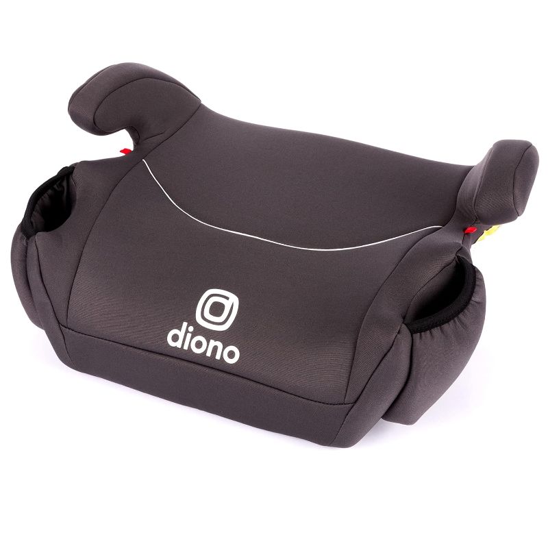 Photo 1 of Diono Solana, No Latch, Single Backless Booster Car Seat, Lightweight, Machine Washable Covers, Cup Holders, Black
