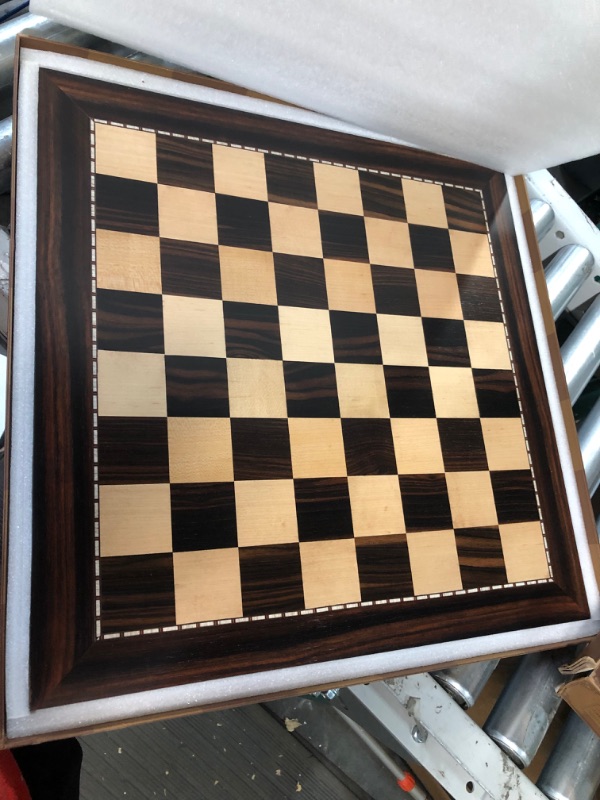 Photo 2 of AMEROUS 19 Inches Professional Wooden Tournament Chess Board with 2.0" Squares / Gift Package / Chess Board Only (No Chess Pieces)